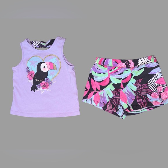 Toddler Girl Tropical Summer Bundle | 12-18 Months | 8 Pieces | Like New - Picture 6 of 10